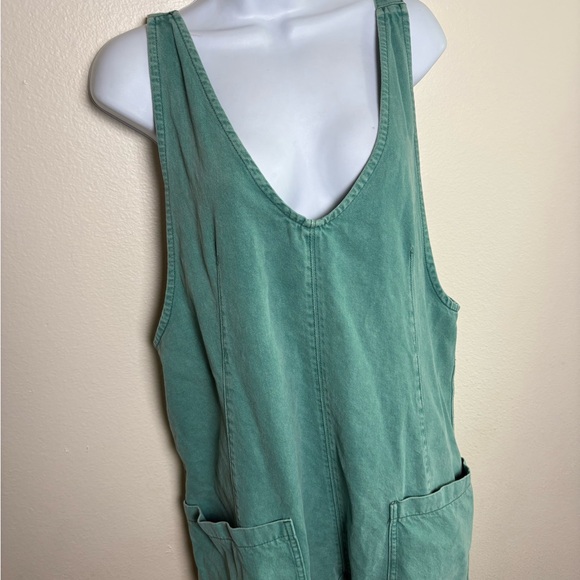 Free People High Roller Green Jumpsuit - Picture 4 of 6